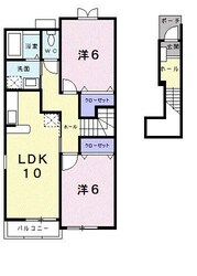 ハルシュタット　Ａの物件間取画像